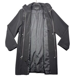 Portrait Women's Black Zip Front Jacket Size Large Lined Lightweight Coat